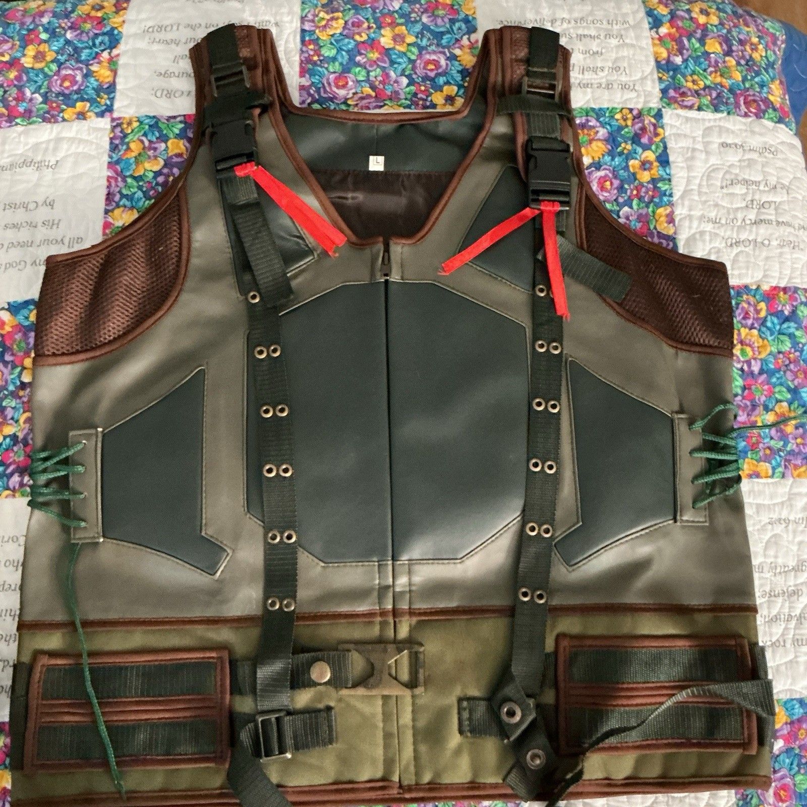 Bane Tom Hardy Vest Batman Dark Knight Rises Tactical Cosplay Costume S M L